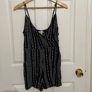Black and white romper